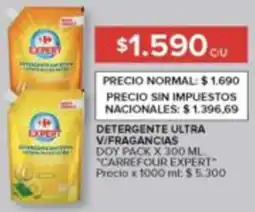 Carrefour Carrefour expert detergente ultra v/fragancias doy pack oferta