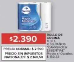 Carrefour Carrefour essential rollo de cocina oferta