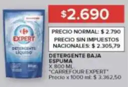 Carrefour Carrefour expert detergente baja espuma oferta