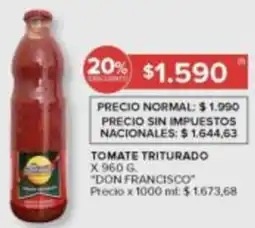 Carrefour Don francisco tomate triturado oferta