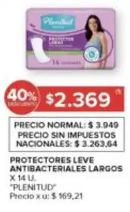 Carrefour Plenitud protectores leve antibacteriales largos oferta