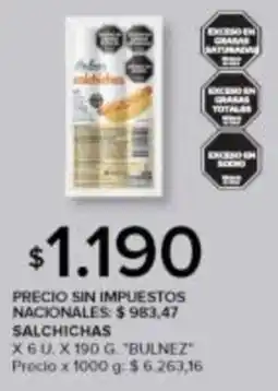 Carrefour Bulnez salchichas oferta