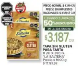 Carrefour La saltena tapa sin gluten para tarta oferta
