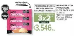 Carrefour Not chicken milanesa con provenzal flow pack oferta