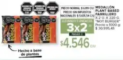 Carrefour Not burger medallón plant based parrillero oferta