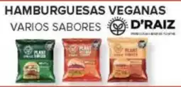 Carrefour D'raiz hamburguesas veganas varios sabores oferta