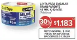 Carrefour Adelbras cinta para embalar transparente oferta