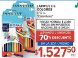 Carrefour Carrefour lápices de colores oferta