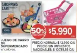 Carrefour Shopping cart juego de carro supermercado oferta
