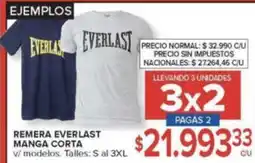 Carrefour Everlast remera manga corta oferta
