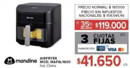 Carrefour Mandine airfryer oferta