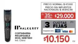 Carrefour Nalk&rey cortabarba recargable oferta