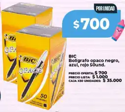 Supermayorista Vital Bic bolígrafo opaco negro, azul, rojo oferta