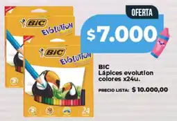 Supermayorista Vital Bic lápices evolution colores oferta