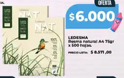 Supermayorista Vital Ledesma resma natural A4 oferta