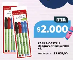 Supermayorista Vital FABER-CASTELL Bolígrafo trilux surtido oferta