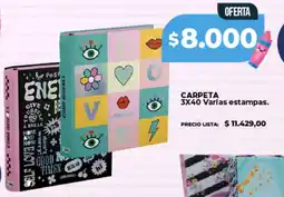 Supermayorista Vital Carpeta varlas estampas. oferta