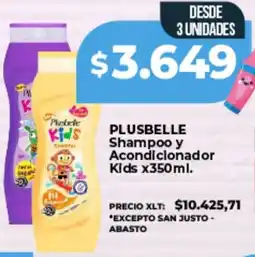 Supermayorista Vital Plusbelle shampoo y acondicionador kids oferta