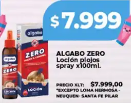 Supermayorista Vital Algabo zero loción piojos spray oferta