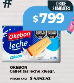 Supermayorista Vital Okebon galletitas leche oferta