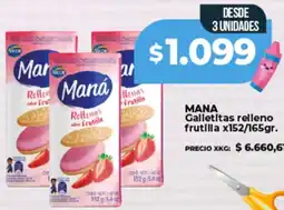 Supermayorista Vital Mana galletitas relleno frutilla oferta