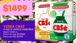 Supermercados Tadicor Cbsé yerba varios sabores oferta