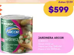 Supermercados Tadicor Arcor jardinera oferta