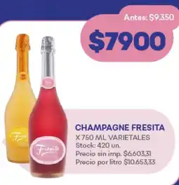 Supermercados Tadicor Champagne fresita varietales oferta