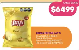 Supermercados Tadicor Lay's papas fritas clásicas oferta