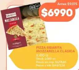 Supermercados Tadicor Sibarita mozzarella pizza clásica oferta