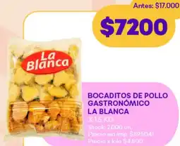 Supermercados Tadicor La blanca ocaditos de pollo gastronómico oferta