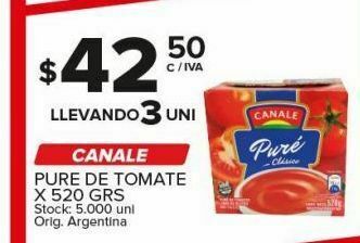 Carrefour Puré de tomate canale 520g oferta