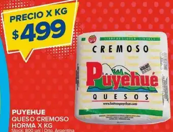 Carrefour Queso cremoso puyehué kg oferta