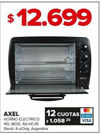 Carrefour Horno eléctrico axel oferta