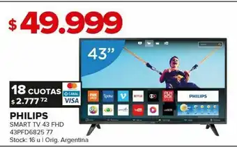 Carrefour Smart tv philips 43" oferta