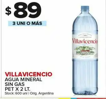 Carrefour Agua mineral villavicencio 2lt oferta