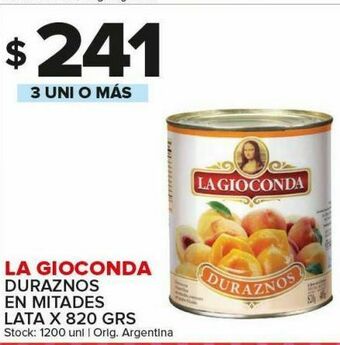 Carrefour Maxi Duraznos la gioconda 820g oferta
