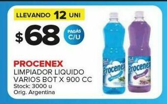 Carrefour Maxi Limpiador líquido procenex 900cc oferta