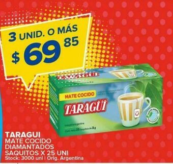 Carrefour Maxi Mate cocido taraguí oferta