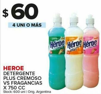 Carrefour Maxi Detergente heroe 750cc oferta