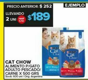 Carrefour Maxi Alimento balanceado para gatos cat chow oferta