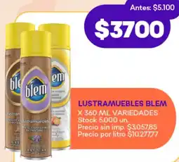 Supermercados Tadicor Blem lustramuebles variedades oferta