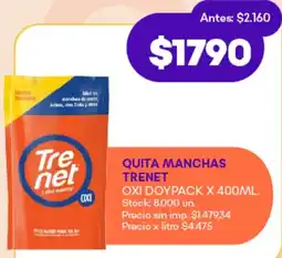 Supermercados Tadicor Trenet quita manchas oxi doypack oferta