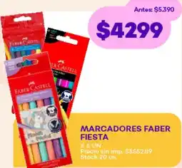 Supermercados Tadicor Marcadores faber fiesta oferta