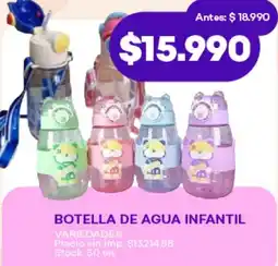 Supermercados Tadicor Botella de agua infantil variedades oferta