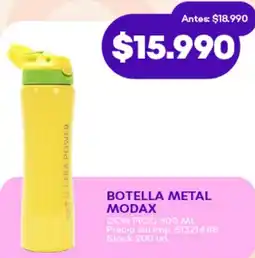 Supermercados Tadicor Botella metal modax con pico oferta