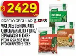 Supermercados DIA Knorr vegetales deshidratados cebolla/zanahoria oferta