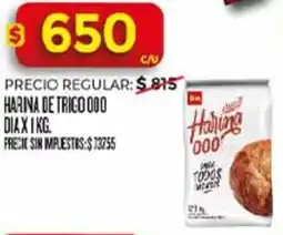 Supermercados DIA Dia harina de trigo 000 oferta