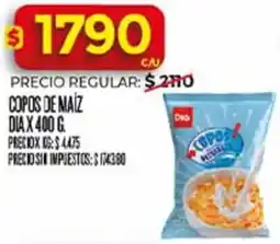 Supermercados DIA Dia copos de maiz oferta