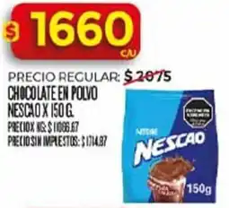 Supermercados DIA Nescao chocolate en polvo oferta